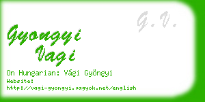 gyongyi vagi business card